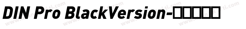 DIN Pro BlackVersion字体转换
